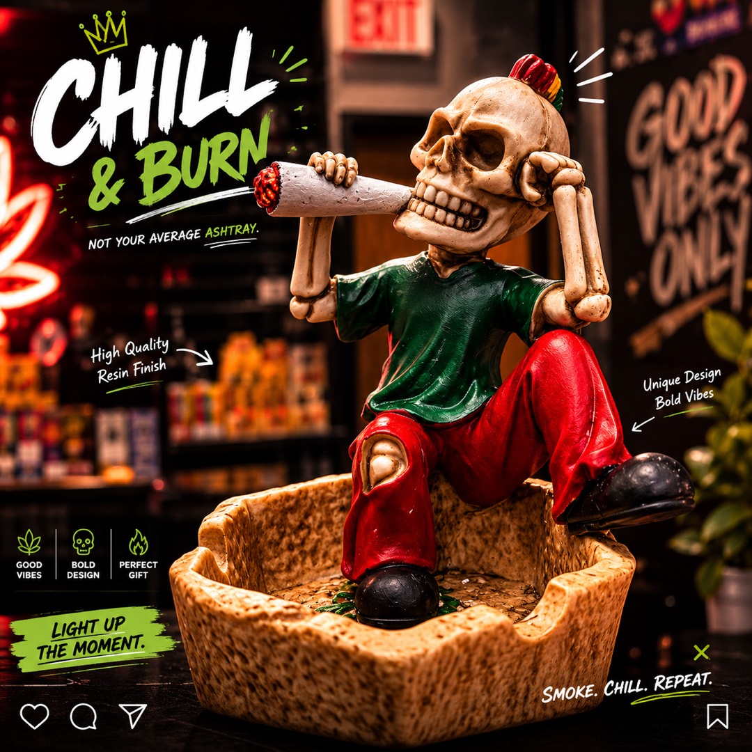 Novelty ashtrays and smoke shop accessories at Vapex Smoke Shop McKinney