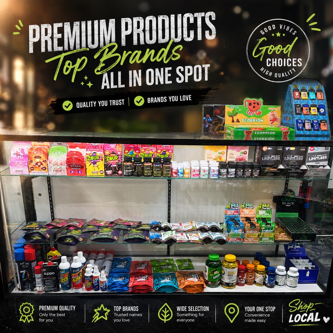 CBD and wellness products at Vapex Smoke Shop McKinney